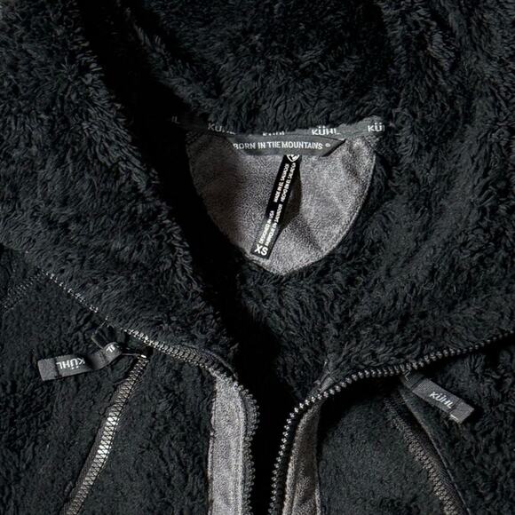 KUHL Flight Vest Women’s XS Black Fleece Zip Front High Collar Outdoor Hiking - Picture 8 of 16